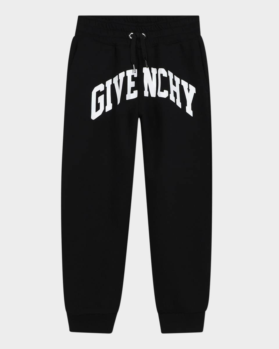 Kid's Logo-Print Fleece Sweatpants, Size 4-5